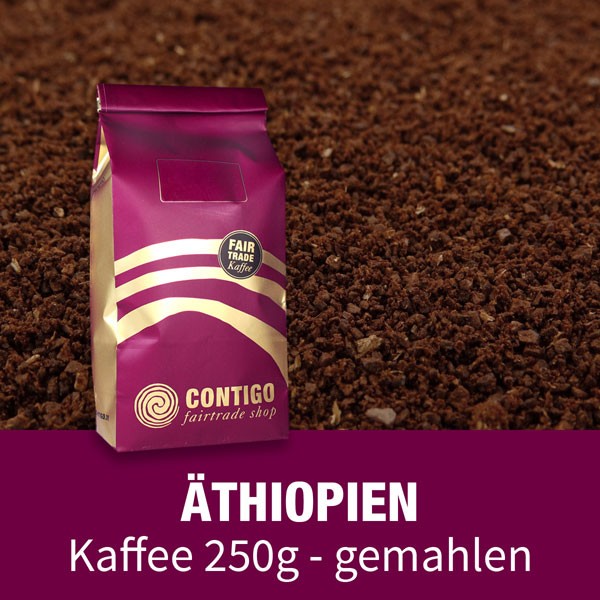 250g Äthiopien GEMAHLEN Bio Fairtrade Kaffee | CONTIGO